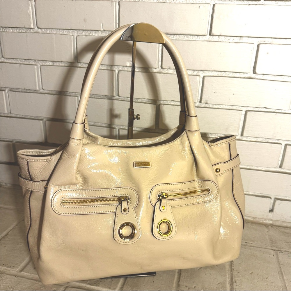 Kate Spade Ivory Patent Leather Lincoln Road Libby
